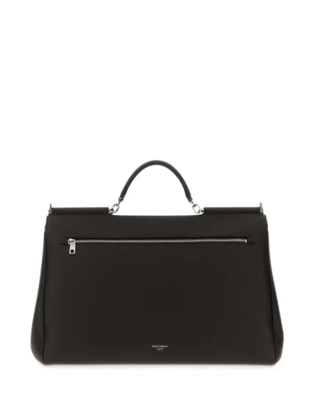 Kožna torba Dolce & Gabbana Sicily smeđa