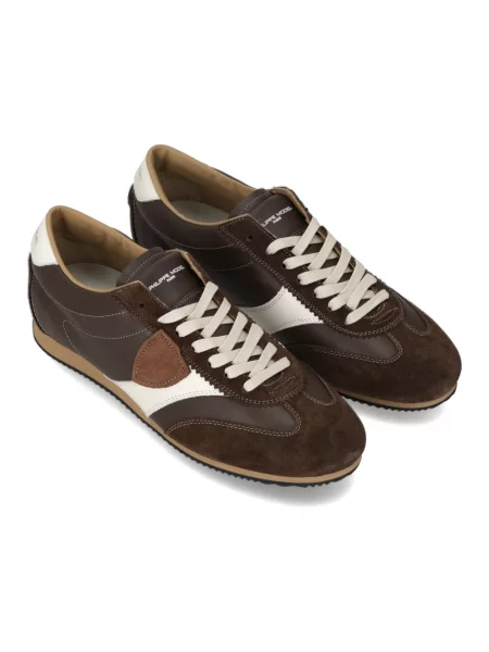 Buty do biegania Philippe Model skórzane do biegania brązowe