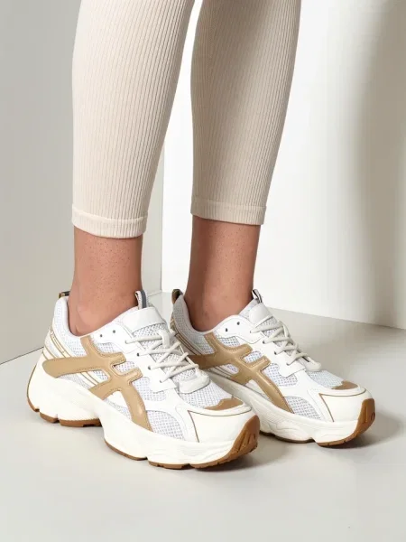 Sneakerși Resti alb