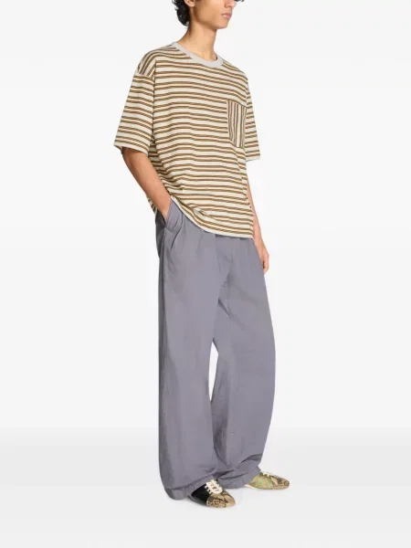 Tricou Dries Van Noten cu dungi gri