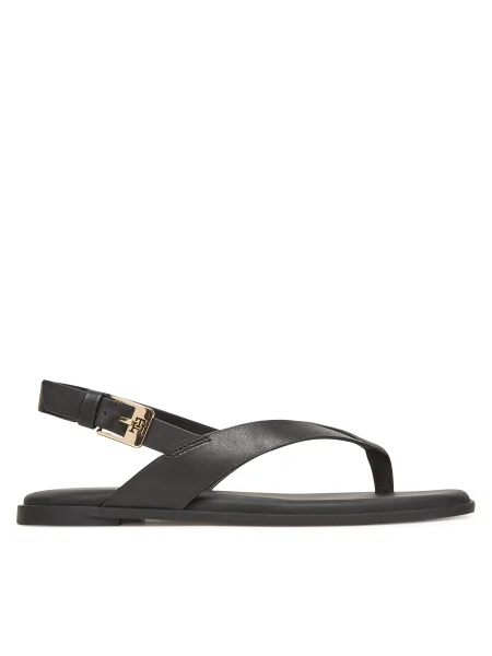 Tommy Hilfiger Sandale Color Block Thong Flat Sandal negru