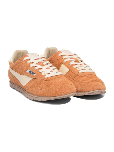 Sneakersy Autry skórzane pomarańczowe