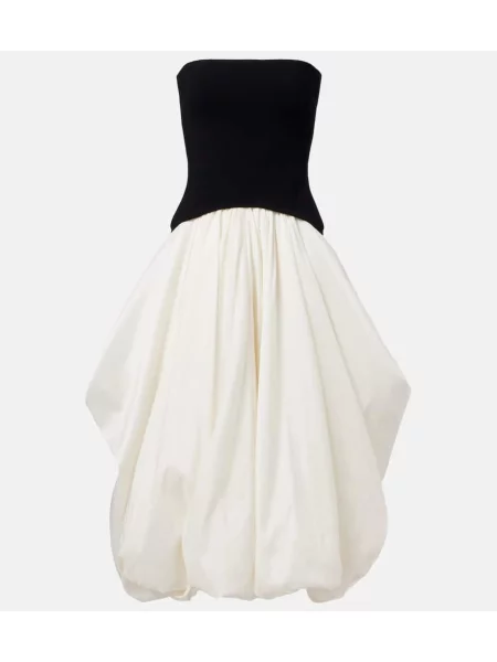 Sukienka midi Simkhai do kolan bez ramiączek garniturowa biała