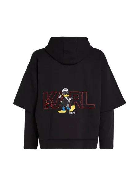 Bluza z kapturem Karl Lagerfeld czarna