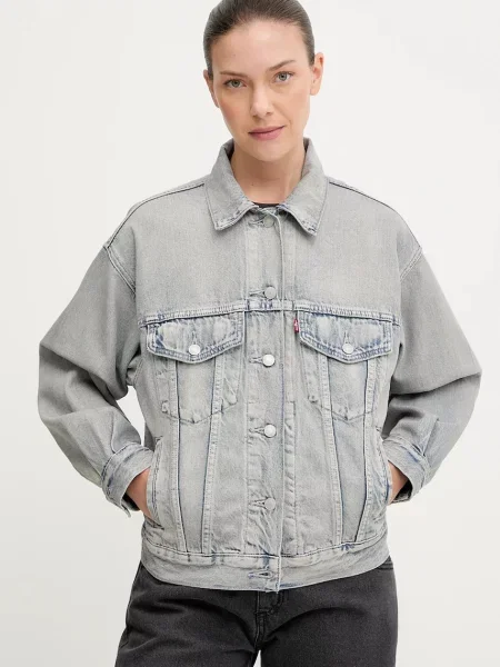 Levi's geacă jeans de tranziție oversize albastru
