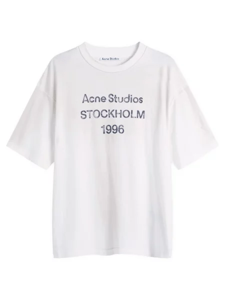 Koszulka Acne Studios z dżerseju biała