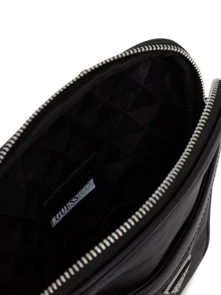 Crossbody taška Guess s autogramem černá