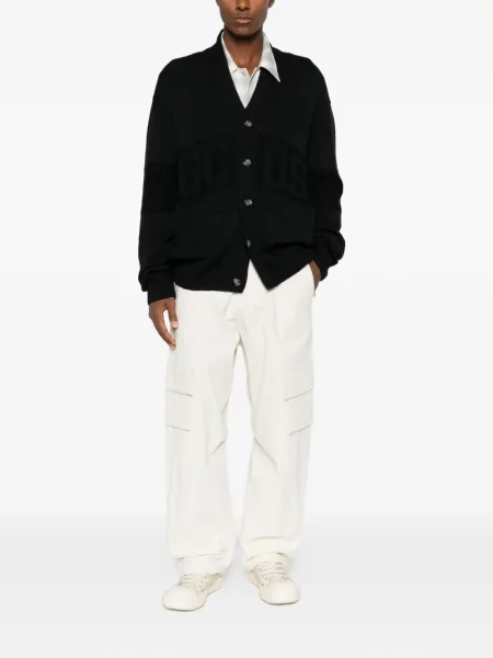Cardigan Gcds tricotate cu autograf negru