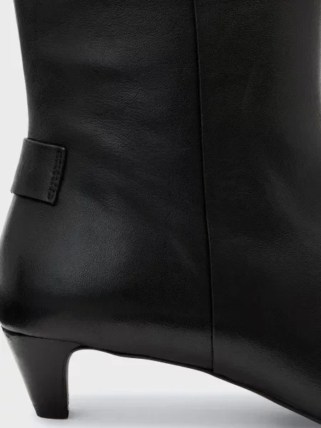 Кожаные ботильоны Allsaints черные