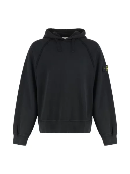 Bluza z kapturem Stone Island z kamieniami czarna