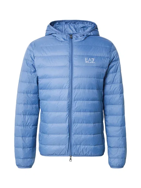 Emporio Armani Geacă de primăvară-toamnă deschis / alb albastru