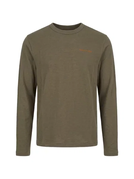 Lung tricou Daily Paper cu broderie gri