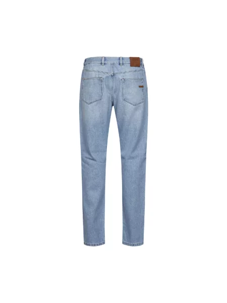 Jeansy Zegna niebieskie