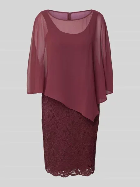 Sukienka koktajlowa z półprzezroczystym obszyciem Vera Mont