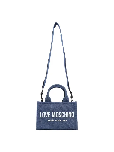 Geantă LOVE MOSCHINO albastru