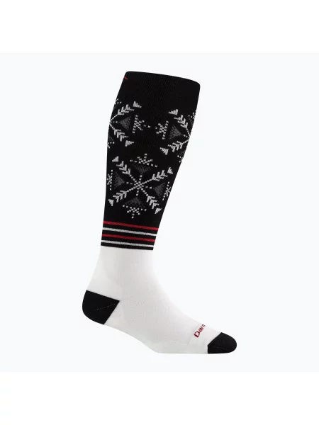 Șosete pentru femei Darn Tough Snowfall OTC Midweight with Cushion black negru