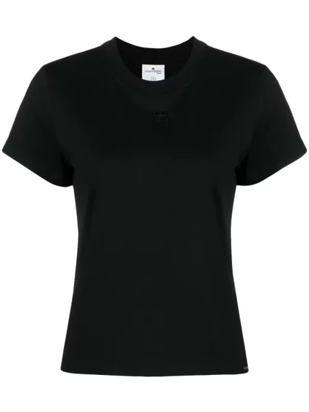 Tricou Courreges cu broderie negru
