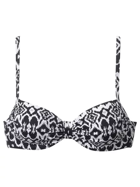 LASCANA Sutien costum de baie Grace negru alb