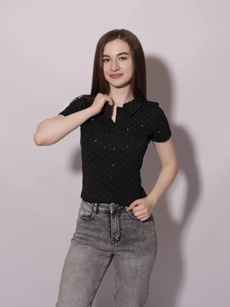 Поло Stream черное
