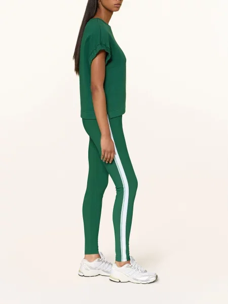 Marc Cain Legginsy Z Lampasami gruen zielone