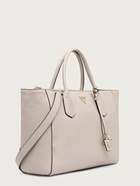 Guess geantă shopper pentru femei cu imitație de piele MARISSA bej