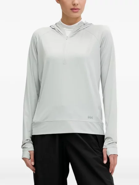 Суичър с качулка Helly Hansen зелено