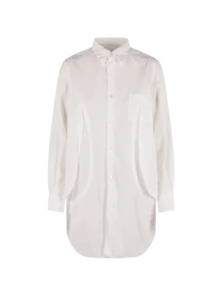 Lung cămașă Comme Des Garçons alb