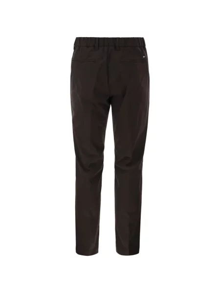 Pantaloni Herno conici cu cordon maro