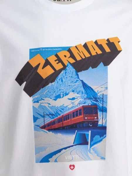 Tricou Vietti Merchandise cu decolteu rotund alb