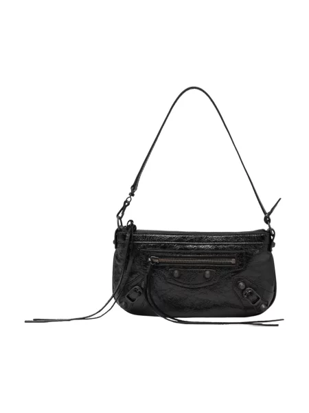 Nerka Balenciaga skórzana na ramiączkach czarna