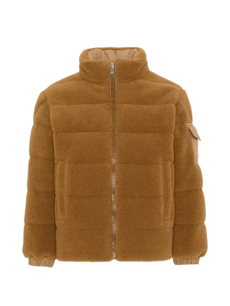 Kurtka puchowa dziecięca Moncler Enfant brązowa