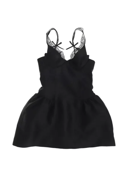 Rochie mini Shushu/tong cu funde din dantelă negru