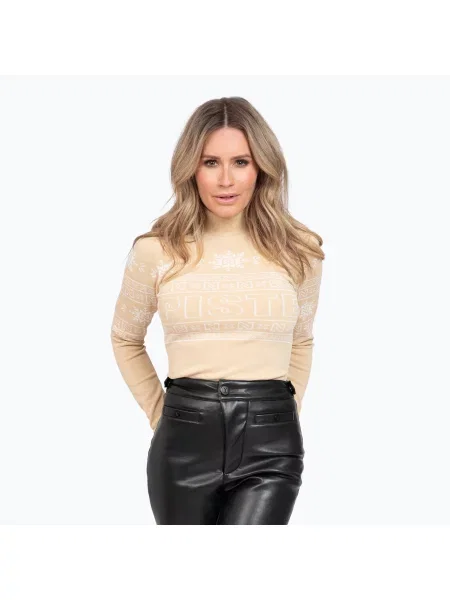Dámský svetr Nikkie Giza Piste Pull pebble béžový