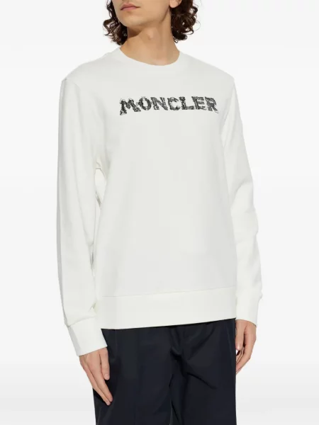 Hanorac Moncler cu imagine alb