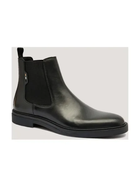 BOSS BLACK De piele ghete chelsea Calev_Cheb_ltfb negru