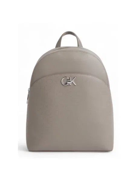 Plecak Calvin Klein z logo beżowy