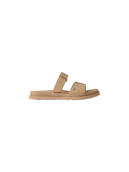 Klapki Ugg skórzane brązowe