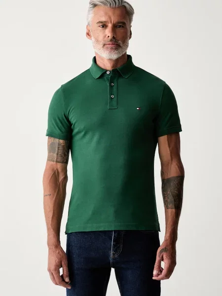 Tricou polo Tommy Hilfiger verde