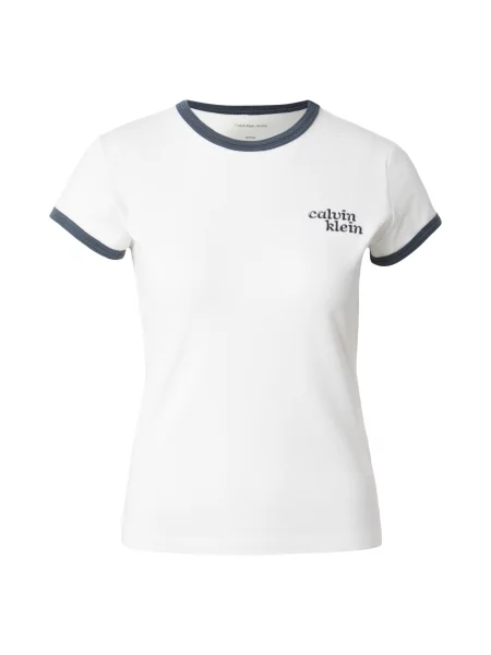 Calvin Klein Jeans Tricou ecru gri