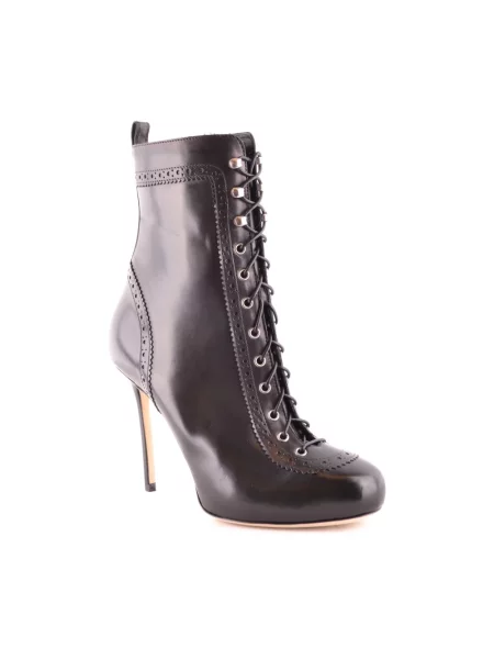 Botki Dsquared2 skórzane czarne