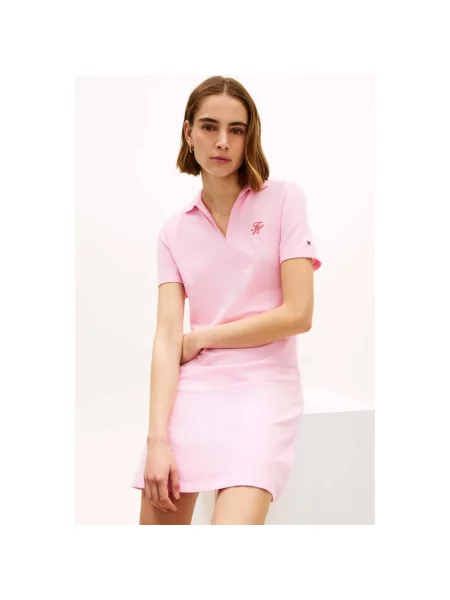 Sukienka Tommy Hilfiger różowa
