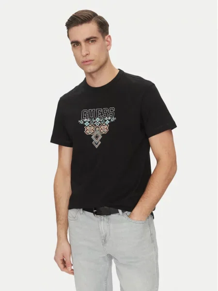 Guess T-Shirt czarny