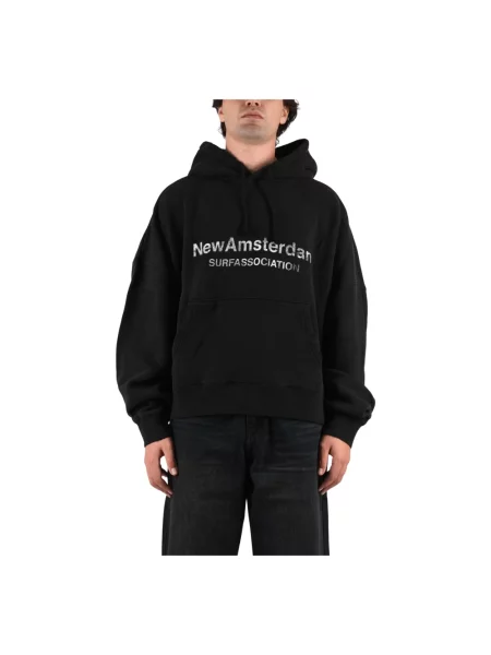 Bluza z kapturem New Amsterdam Surf Association z kapturem czarna