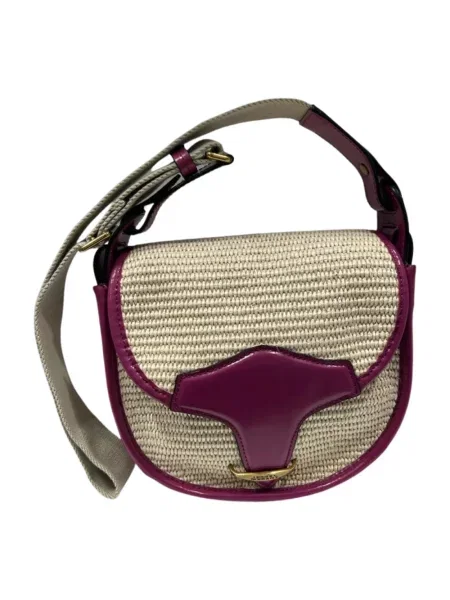 Torebka skórzana Isabel Marant Etoile skórzana beżowa