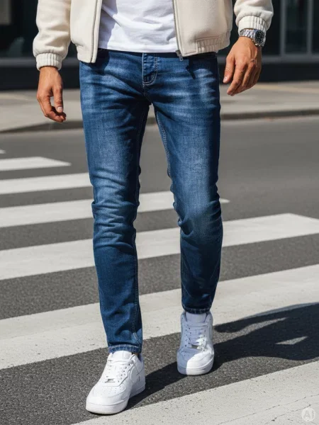 Spodnie jeansowe Dstreet niebieskie
