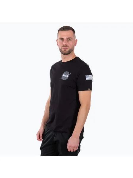 Alpha Industries мъжка тениска Space Shuttle черна