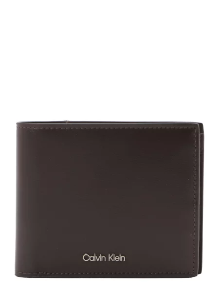 Portofel Calvin Klein Raised Billfold W/ Coin maro