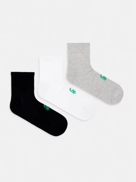 United Colors of Benetton ponožky pánske s bavlnou biela