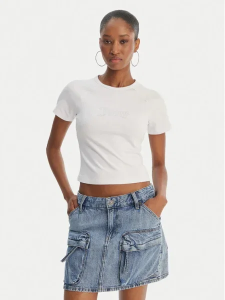 Juicy Couture tričko dámske z modalu JC BABY TEE biela