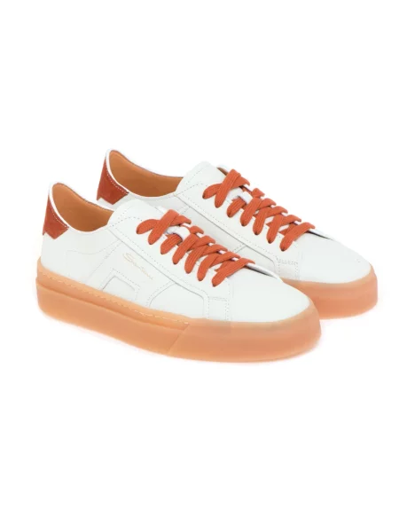 Sneakersy Santoni białe